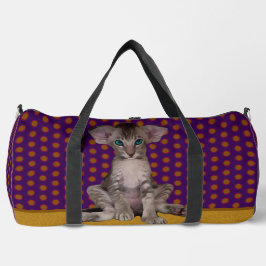 Big Eared Kat en Polka dots Print Cut Sew Bag Plunjezak
