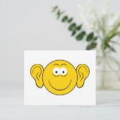 Big Ears Face Briefkaart (Staand voorkant)