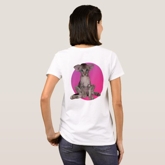 Big Ears-Kat T-shirt (Achterkant volledig)
