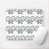 Big Ears the Elephant Mousepad Muismat (Met muis)