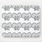Big Ears the Elephant Mousepad Muismat (Voorkant)