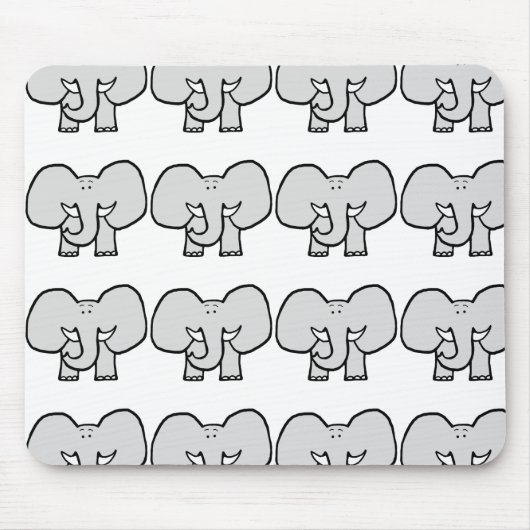 Big Ears the Elephant Mousepad Muismat (Voorkant)