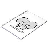 Big Ears the Elephant Vergeet notebook niet Notitieboek (Linkerzijde)