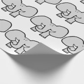 Big Ears the Elephant Wrapping Paper Cadeaupapier (Hoek)