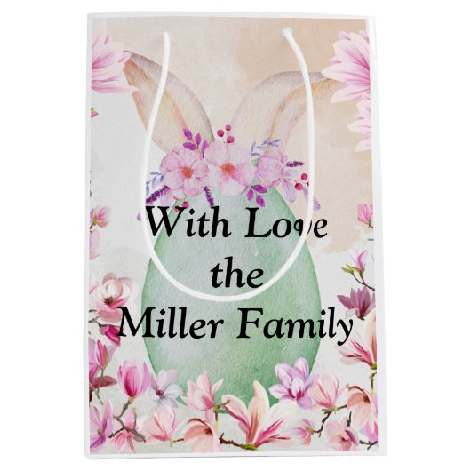 Big Easter egg green Medium Cadeauzakje (Voorkant)