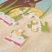 Big Easter set met schattig chocoladekonijn Legpuzzel (Zijkant)