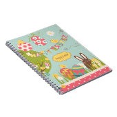 Big Easter set met schattig chocoladekonijn Notitieboek (Rechterzijde)
