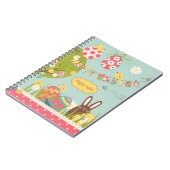 Big Easter set met schattig chocoladekonijn Notitieboek (Linkerzijde)