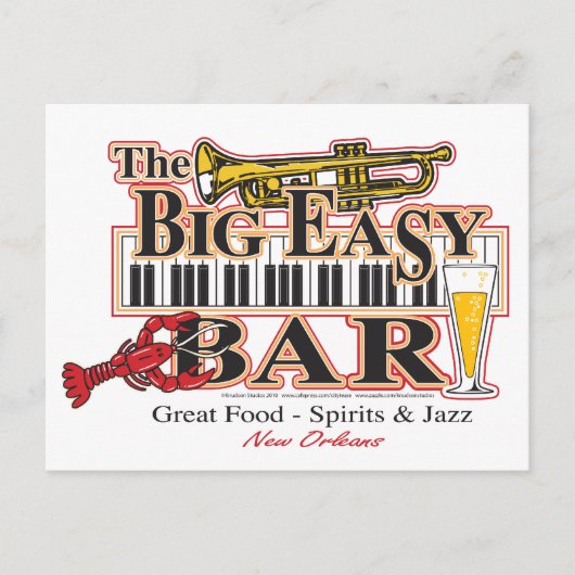 Big-Easy-Bar-3-[Converted] Briefkaart (Voorkant)