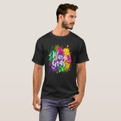 Big Easy Vibes Mardi Gras Fat Tuesday New Orleans  T-shirt (Voorkant volledig)
