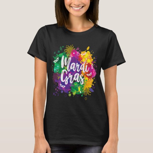 Big Easy Vibes Mardi Gras Fat Tuesday New Orleans  T-shirt (Voorkant)