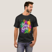 Big Easy Vibes Mardi Gras Fat Tuesday New Orleans T-shirt (Voorkant volledig)