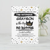 BIG Een Beruchte Eerste Verjaardag Uitnodiging (Staand voorkant)