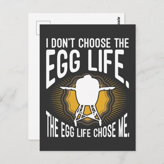 Big Egg Smoker Funny BBQ Smoking Briefkaart (Voorkant / Achterkant)