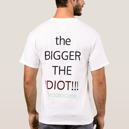 BIG EGO'S, BIG IDIOT'S T-SHIRT (Achterkant)