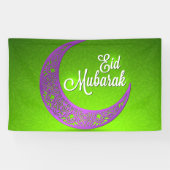 Big Eid Mubarak Banner, Sign, Wall Hanging Spandoek (Horizontaal)