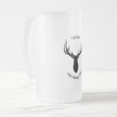 Big Elk, voeg tekst en massage toe Matglas Bierpul (Voorkant links)