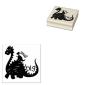 Big en Dinosaur Rubberstempel (Gestempeld)