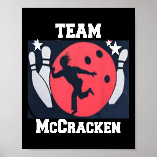 Big Ern Mccracken Funny King Pin Bowling T Shirt 1 Poster (Voorkant)