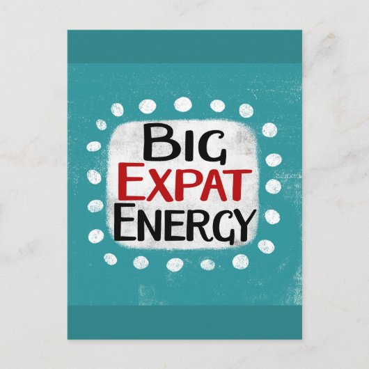 Big Expat Energy Briefkaart (Voorkant)