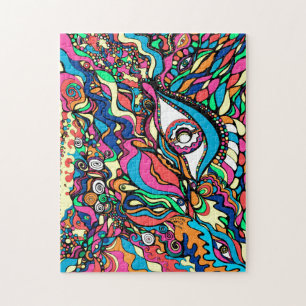 Big Eye Abstracte Art Puzzle Legpuzzel