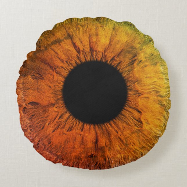 Big Eye Ball (Style: 8) Rond Kussen (Voorkant)