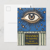 Big Eye Bedankt, bewerk tekst Briefkaart (Voorkant / Achterkant)