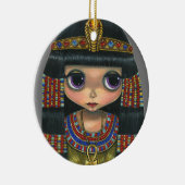 Big Eye Cleopatra Girl Doll Cute Keramisch Ornament (Rechts)