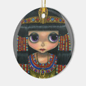 Big Eye Cleopatra Girl Doll Cute Keramisch Ornament (Links)
