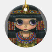 Big Eye Cleopatra Girl Doll Cute Keramisch Ornament (Achterkant)