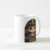 Big Eye Cleopatra Girl Doll Cute Koffiemok (Voorkant rechts)
