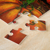 Big Eye Girl Doll Halloween Witch Owls Legpuzzel (Zijkant)