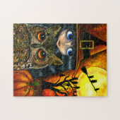 Big Eye Girl Doll Halloween Witch Owls Legpuzzel (Horizontaal)
