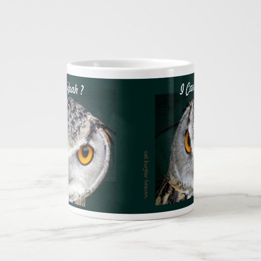Big Eye Owl Grote Koffiekop (Voorkant)