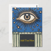 Big Eye, personaliseren en tekst toevoegen, Briefkaart (Voorkant / Achterkant)