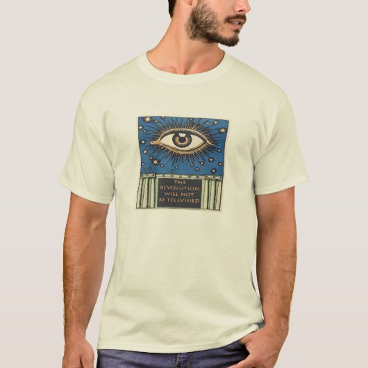 Big Eye, podium, revolutie niet op televisie T-shirt (Voorkant)
