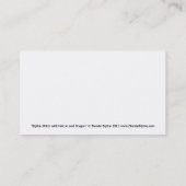 Big Eye Witch met valk en dragon occult Visitekaartje (Achterkant)