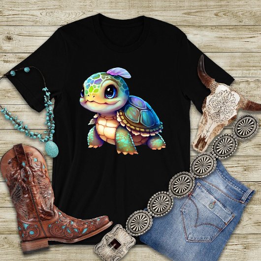 Big Eyed Baby Turtle Graphic T-shirt