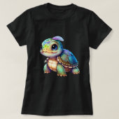 Big Eyed Baby Turtle Graphic T-shirt (Design voorkant)