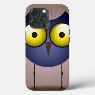 Big Eyed Blue Owl Case-Mate iPhone Case