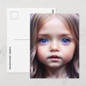  BIG EYED Briefkaart (Voorkant / Achterkant)