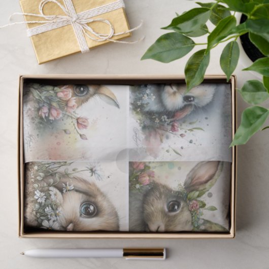 Big Eyed Bunnies Tissuepapier (Geschenk)