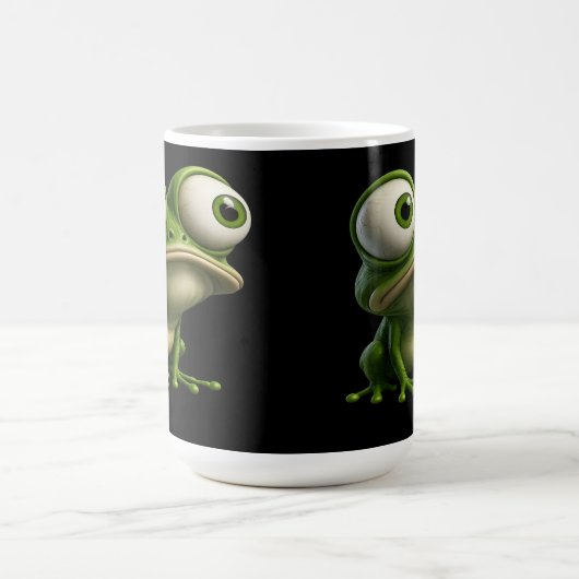 Big-Eyed Cartoon Frog Koffiemok (Center)