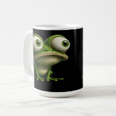 Big-Eyed Cartoon Frog Koffiemok (Voorkant links)