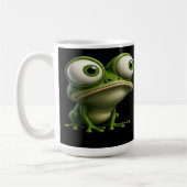 Big-Eyed Cartoon Frog Koffiemok (Links)