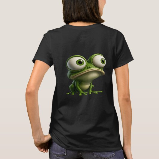Big-Eyed Cartoon Frog T-shirt (Achterkant)