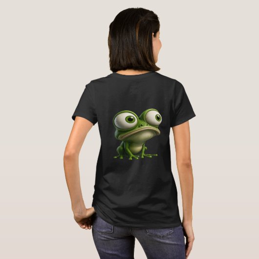 Big-Eyed Cartoon Frog T-shirt (Achterkant volledig)