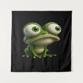 Big-Eyed Cartoon Frog Wandkleed (Voorkant)