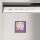 Big Eyed Cat Magnet (Insitu (Vaatwasser))