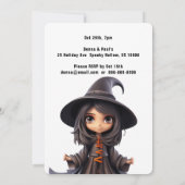 BIG EYED HEKS HALLOWEEN PARTY KAART (Achterkant)